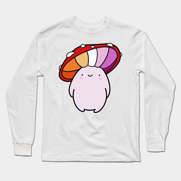 Lesbian Pride Shroom Long Sleeve T-Shirt by lrmackay